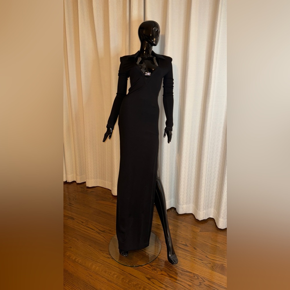 Mach and Mach black long dress